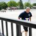 An Ann Arbor Marathon participant runs over the Stadium Boulevard bridge on Sunday, June 9. Daniel Brenner I AnnArbor.com